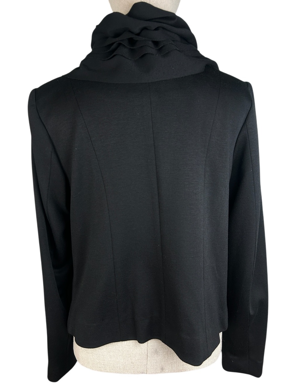 Madison Black Ruffle-Collar Blazer - Picture 4 of 7